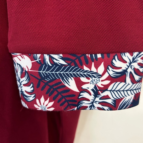 Men’s Burgundy Long Sleeves Shirt Size 3XL - Picture 8 of 9